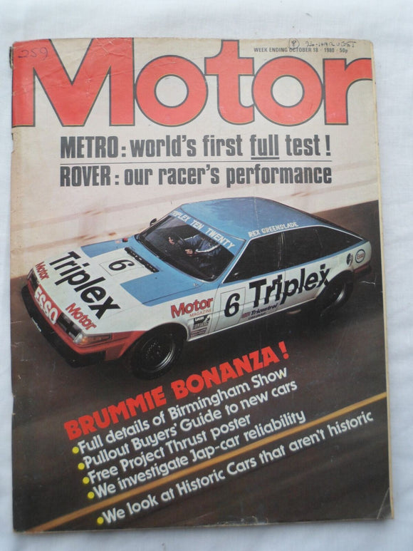Motor magazine - 18 October 1980 - Metro - Rover