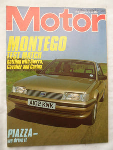 Motor magazine - 19 May 1984 - Austin Montego - Piazza