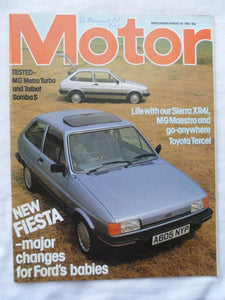 Motor magazine - 20 August 1983 - Ford Fiesta - MG Metro - MG Maestro - Xr4i