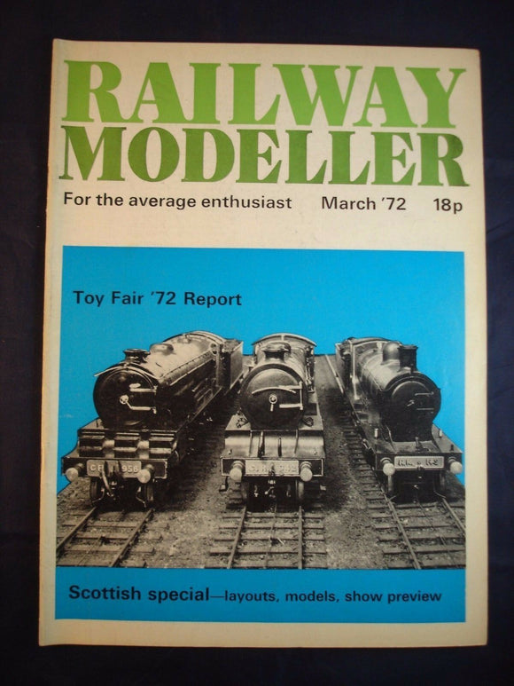1 - Railway modeller - March 1972 - Contents page shown in photos