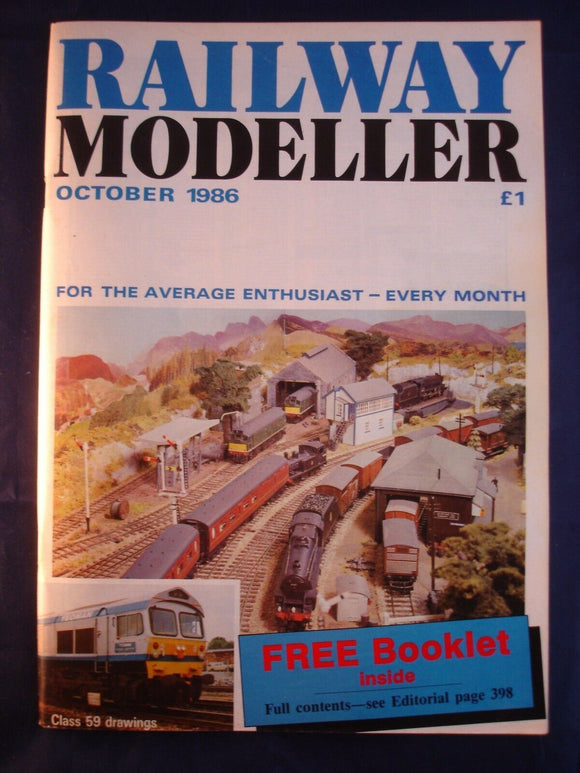 1 - Railway modeller - October 1986 - Contents page shown in photos