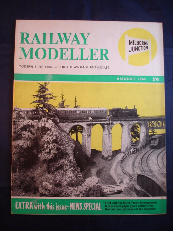 1 - Railway modeller - August 1965 - Contents page shown in photos