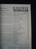 1 - Railway modeller - December 1991 - Contents page shown in photos