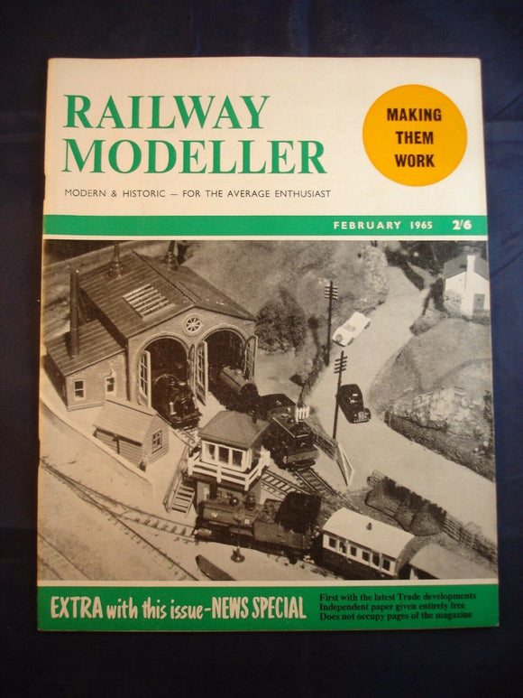 1 - Railway modeller - February 1965 - Contents page shown in photos