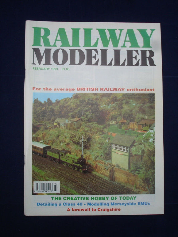 1 - Railway modeller - Feb 1993 - Contents page shown in photos