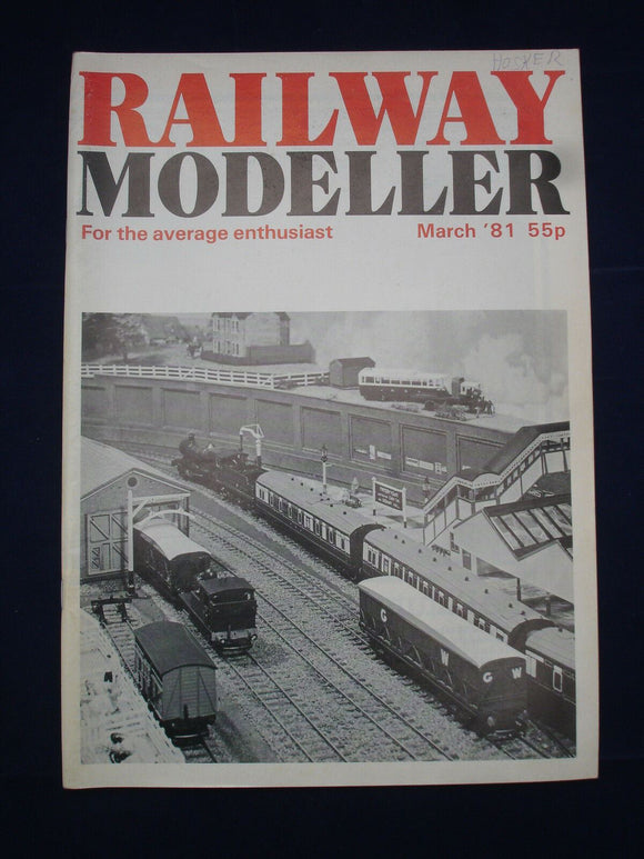1 - Railway modeller - Mar 1981 - Contents page shown in photos