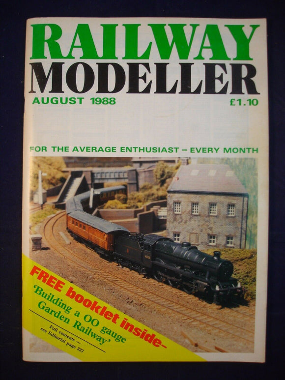 1 - Railway modeller - August 1988 - Contents page shown in photos