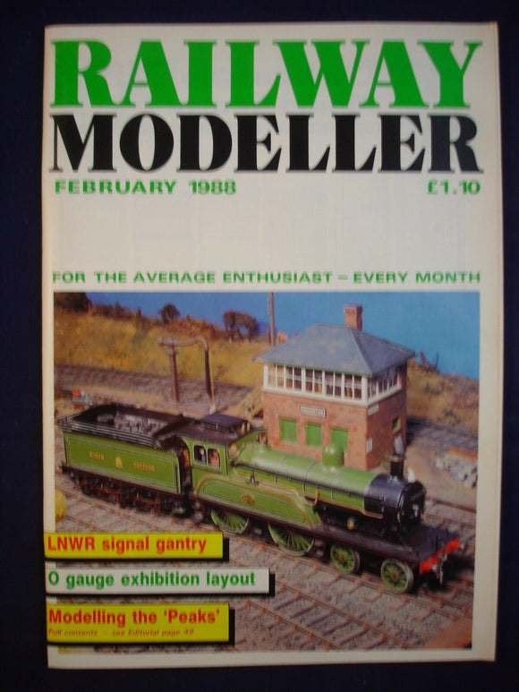1 - Railway modeller - February 1988 - Contents page shown in photos