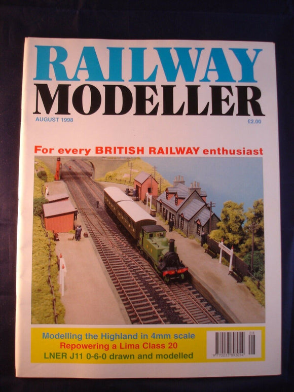 1 - Railway modeller - August 1998 - Contents page shown in photos