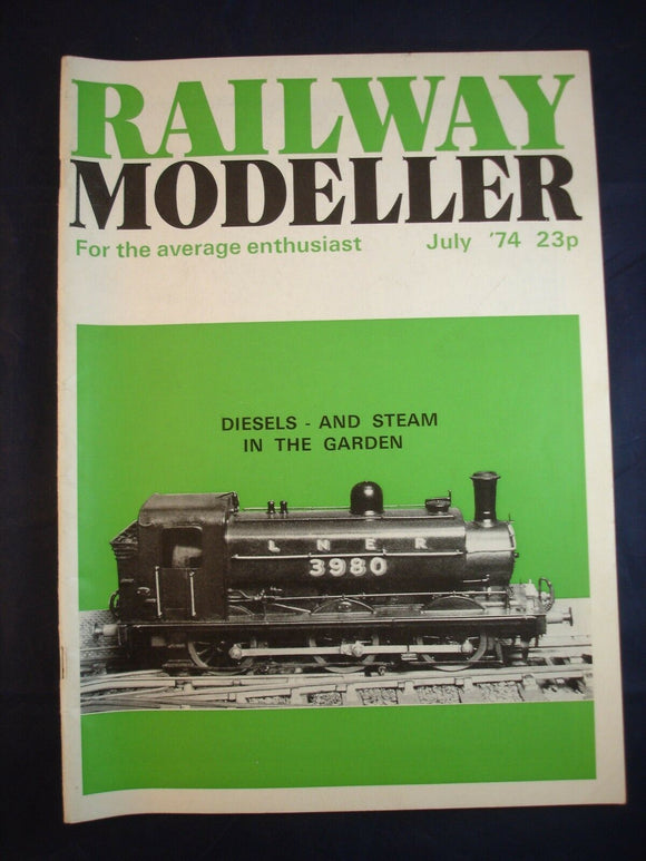 1 - Railway modeller - July 1974 - Contents page shown in photos
