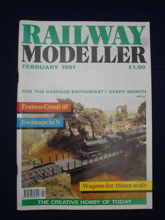 1 - Railway modeller - Feb 1991 - Contents page shown in photos
