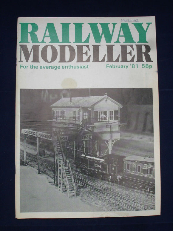 1 - Railway modeller - Feb 1981 - Contents page shown in photos