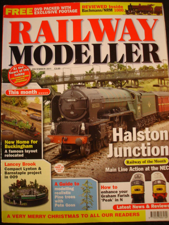 Railway Modeller Dec 2011 Halston Junc, Modelling pine trees, Buckingham, Lancey