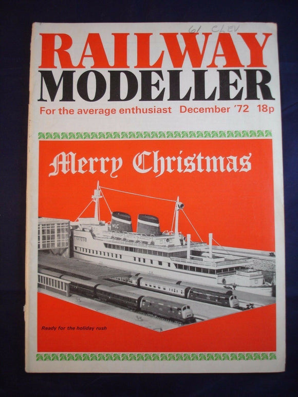 1 - Railway modeller - December 1972 - Contents page shown in photos