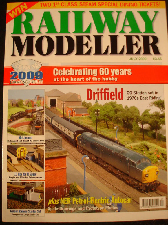 Railway Modeller July 2009 Driffield, Oakbourne, garden rail starter set