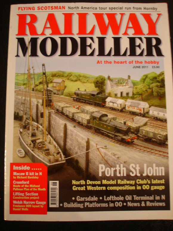 Railway Modeller June 2011 Porth St John, Welsh Narrow guage, platforms in OO