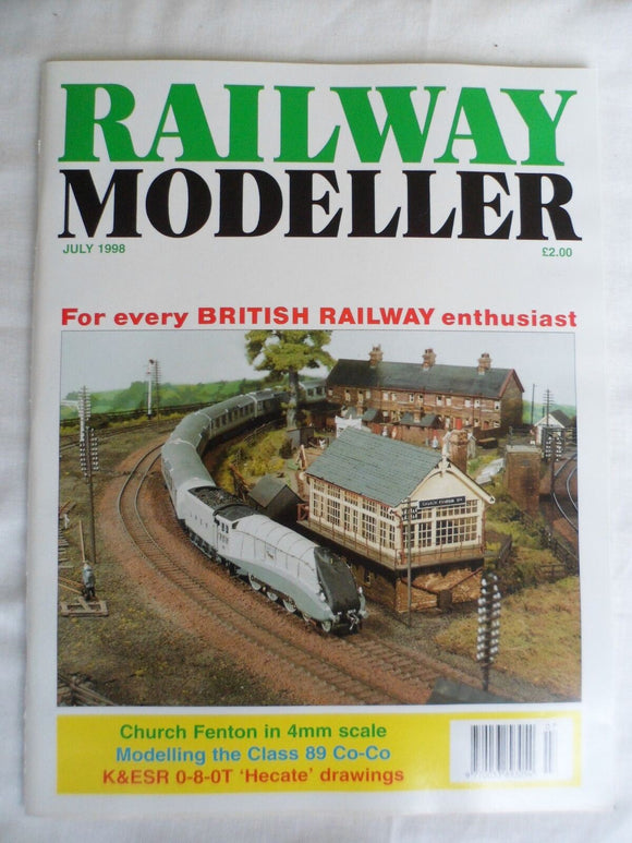 Railway modeller - July 1998 - K & ESR  0-8-0T Hecate  Scale drawings