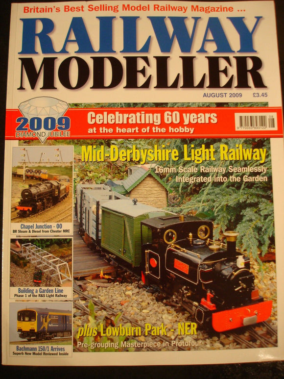 Railway Modeller Aug 2009 Chapel Junc, Bachman 150, Mid derby light, garden line