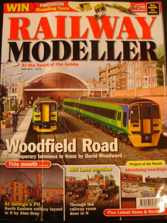 Railway Modeller May 2013 Woodfield, St George's pit, Advertising hoardings