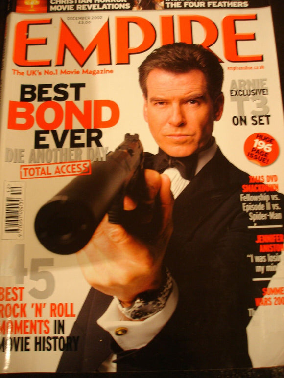 Empire Magazine film Issue 162 Dec 2002 James Bond Pierce Brosnan, Jen Aniston