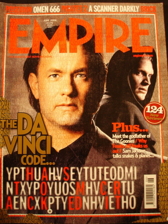 Empire Magazine film Issue 204 June 2006 Da Vinci, Samuel Jackson, Richard Donne