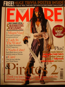 Empire Magazine film Issue 206 Aug 2006 Pirates 2 Johnny Depp