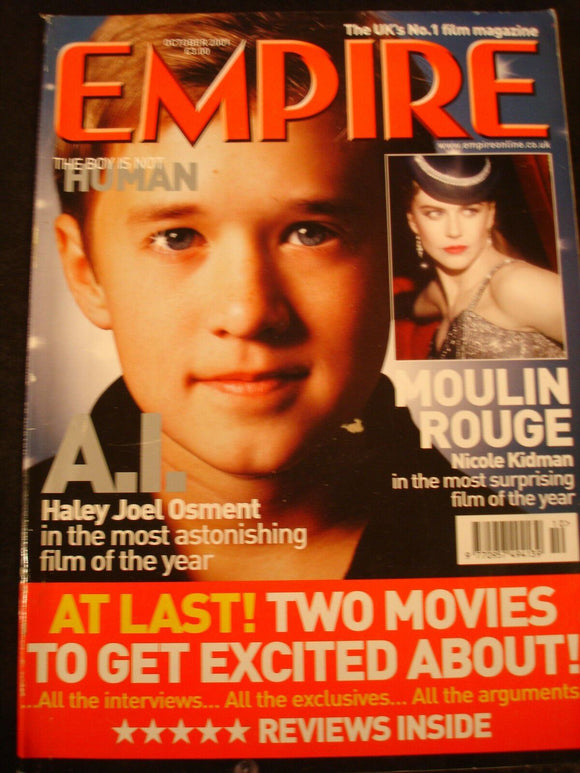 Empire Magazine film Issue 148 Oct 2001 A.I. Moulin Rouge Nicole Kidman