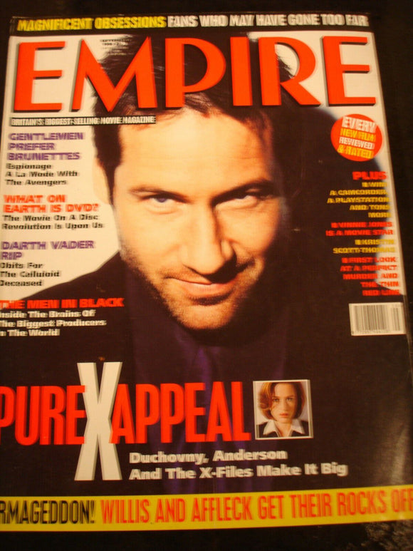 Empire Magazine film Issue Sep 1998 X files Duchovny Gillian Anderson