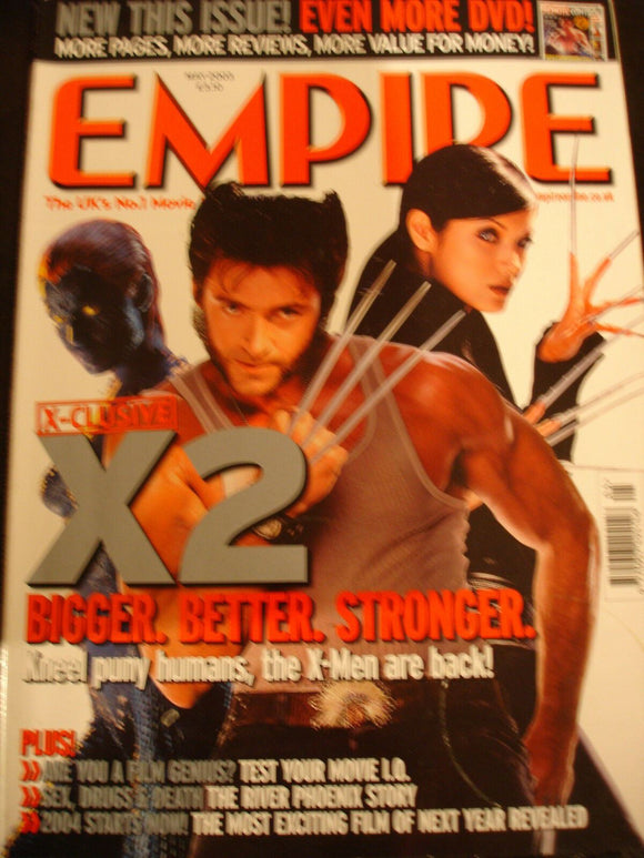 Empire Magazine film Issue 167 May 2003 X Men 2 Hugh Jackman