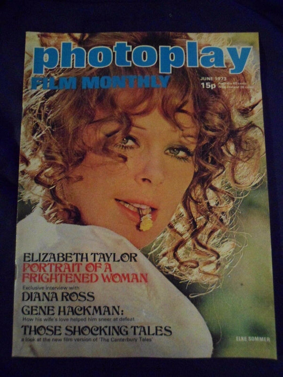 Vintage Photoplay Magazine - June 1973 -  Elizabeth Taylor