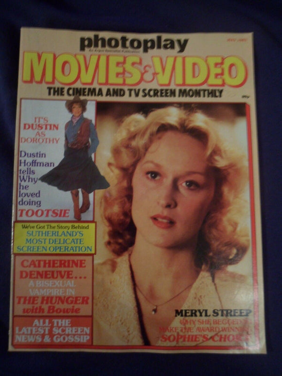 Vintage Photoplay Magazine - May 1983 - Streep - Hoffman - Tootsie