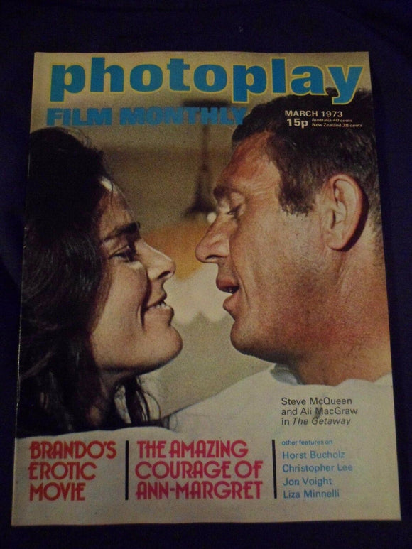 Vintage Photoplay Magazine - March 1973 - The Getaway - Steve McQueen