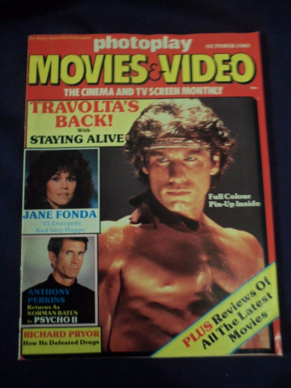Vintage Photoplay Magazine - October 1983 - Travolta - Staying alive