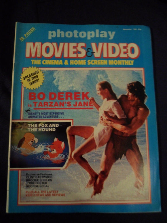 Vintage Photoplay Magazine - November 1981 - Bo Derek Tarzan's Jane tarzan