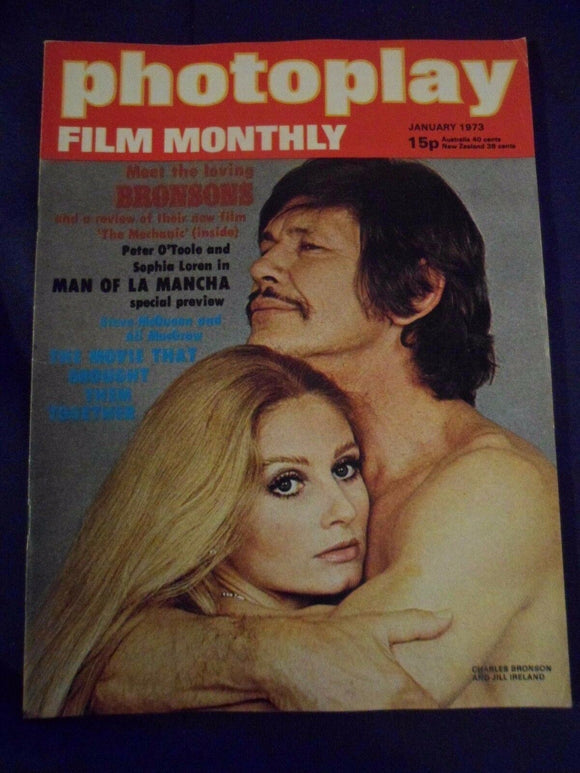 Vintage Photoplay Magazine - January 1973 -  Bronson