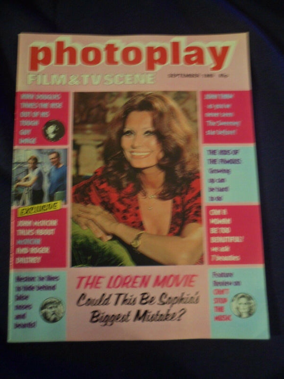 Vintage Photoplay Magazine - September 1980 -  Sophia Loren