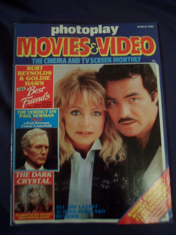 Vintage Photoplay Magazine - March 1983 - Burt Reynolds - Goldie Hawn