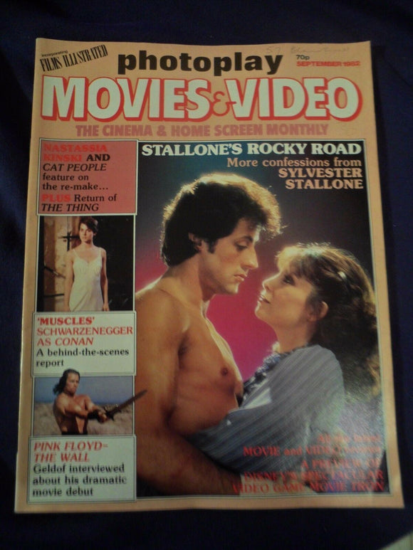 Vintage Photoplay Magazine - September 1982 - Conan - Stallone