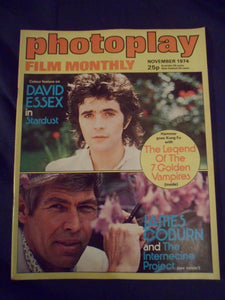 Vintage Photoplay Magazine - November 1974 - David Essex - James Coburn