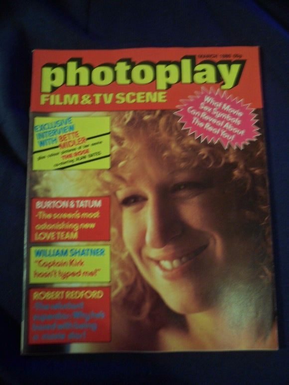 Vintage Photoplay Magazine - March 1980 -  Bette Midler