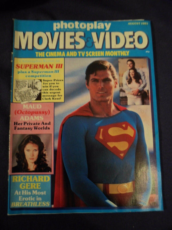 Vintage Photoplay Magazine - August 1983 - Superman
