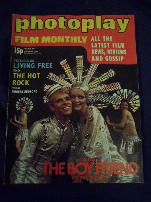 Vintage Photoplay Magazine - March 1972 - Twiggy - The Boyfriend
