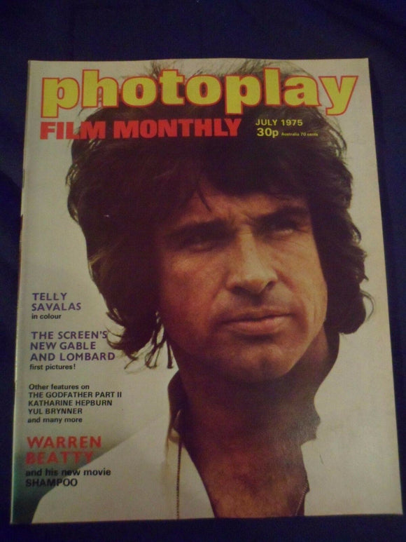 Vintage Photoplay Magazine - July 1975 - Warren Beatty