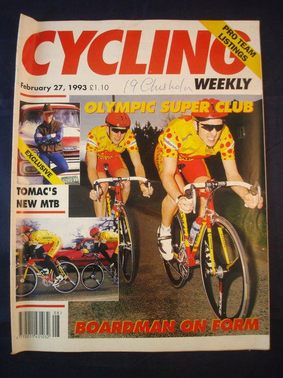 Vintage - Cycling Weekly  - 27 February 1993 - Birthday gift for the Cyclist
