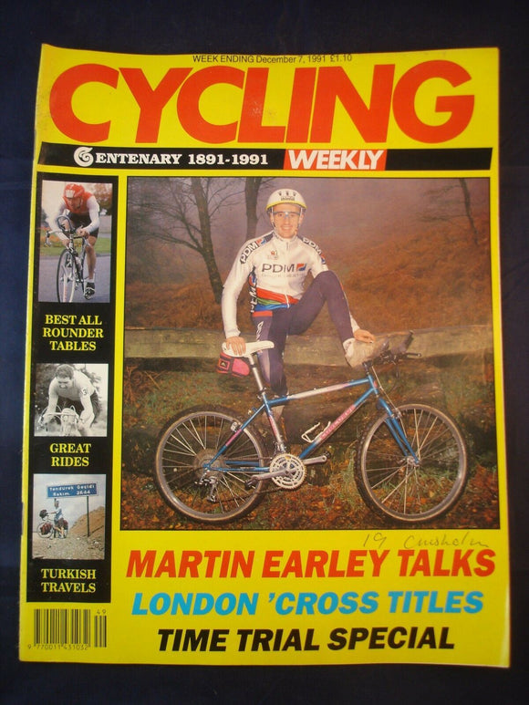 Vintage - Cycling Weekly  - 7 December 1991 - Birthday gift for the Cyclist