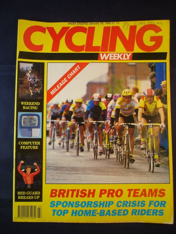 Vintage - Cycling Weekly  - 18 January 1992 - Birthday gift for the Cyclist
