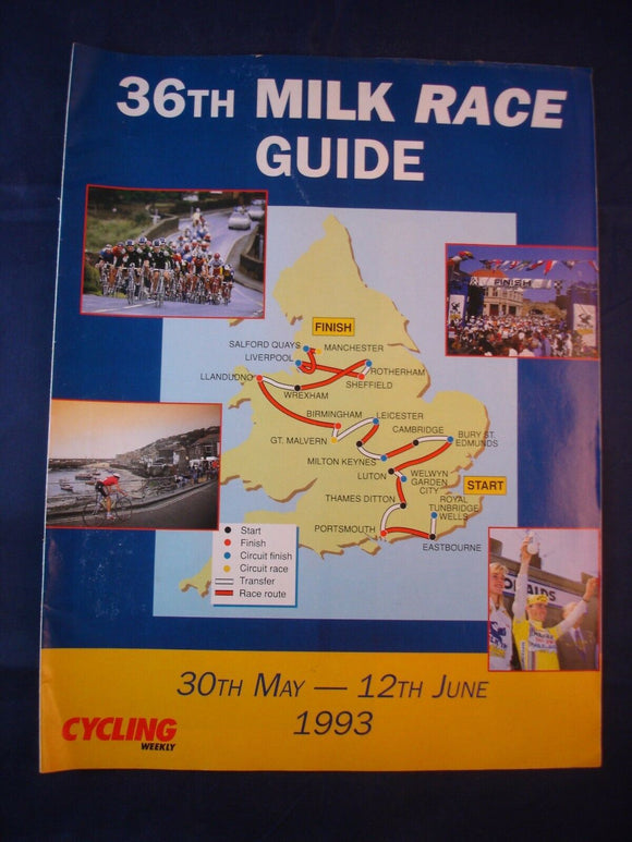 Vintage - Cycling Weekly  - 36th Milk Race guide - 1993