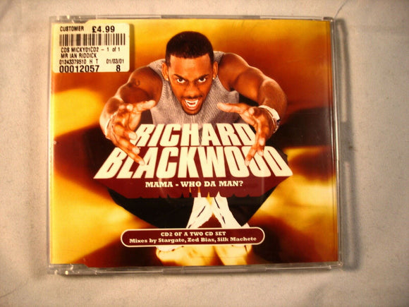 CD Single (B3) - Richard Blackwood - Mama, who da man - MICKY01CD2
