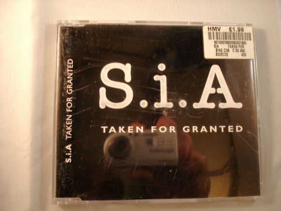 CD Single (B5) - S.I.A. - Taken for granted - S002CD2