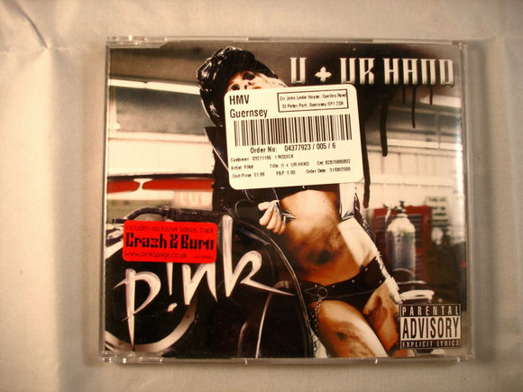 CD Single (B7) -  P!NK ‎– U + Ur Hand - PINK  - 82876880802